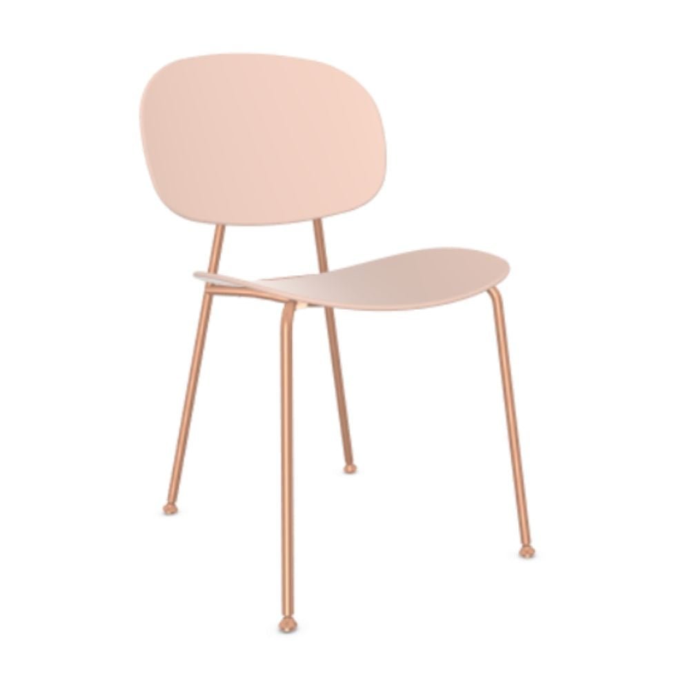 SILLA INFINITI TONDINA POP | Silla Ocasional para Sala de Estar | Base 4 Puntas | Varios Colores | Asiento y Respaldo Polipropileno | Interior - 110 - 3780A - CP - Infiniti - NOGAL BEAT -