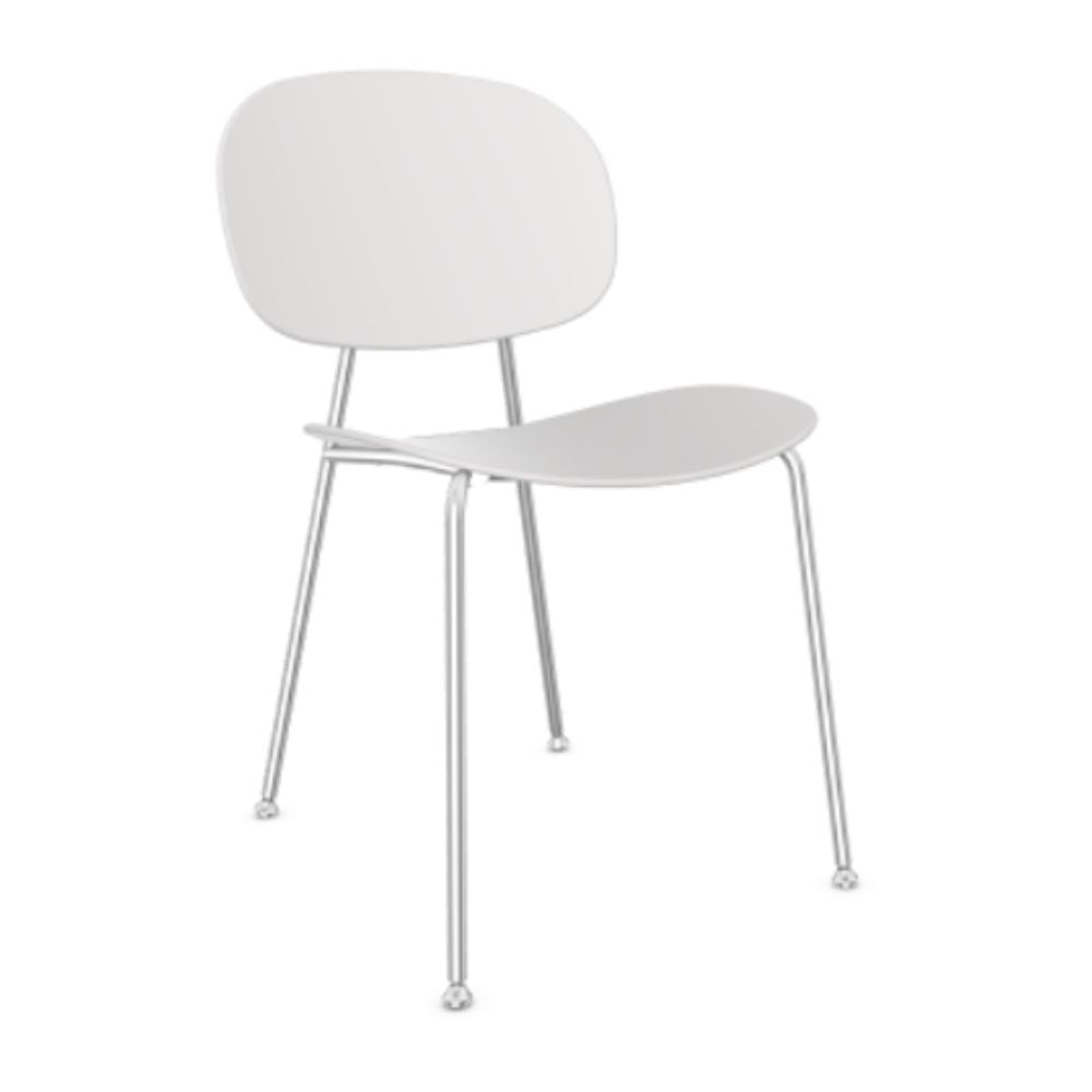 SILLA INFINITI TONDINA POP | Silla Ocasional para Sala de Estar | Base 4 Puntas | Varios Colores | Asiento y Respaldo Polipropileno | Interior - 110 - 3720A - BC - Infiniti - NOGAL BEAT -