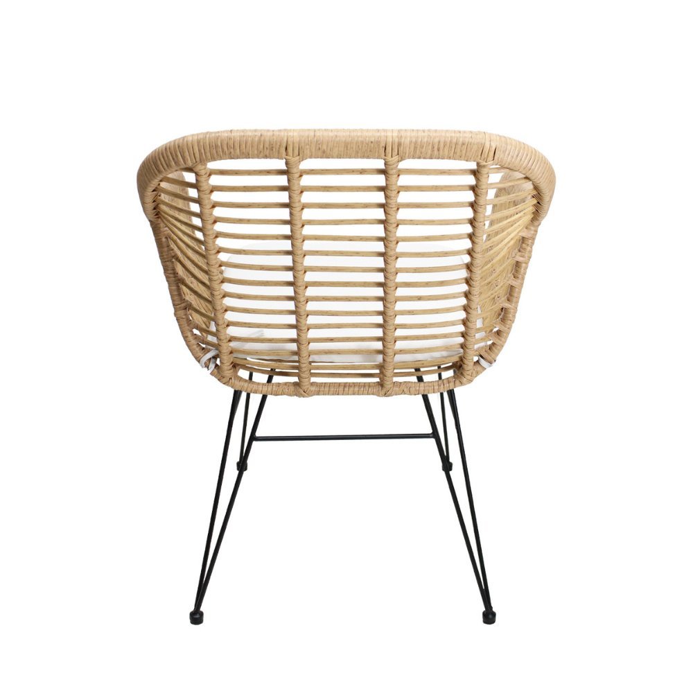 SILLA KINGSTRONG SILLA DE EXTERIOR TOBAGO | Silla para Jardín Terraza | Rattan Sintético | 4 Puntas | Interior + Exterior - SILL0904158 - Mundo In - NOGAL BEAT - Sillas