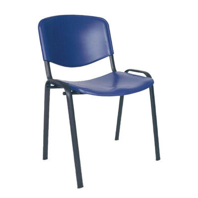 SILLA NOGAL BEAT A - 145 | Silla Visitante | Estructura Metal | Respaldo Asiento Polipropileno | Tapones Polietileno | Interior - A - 145 - ALBAR - NOGAL BEAT - Sillas