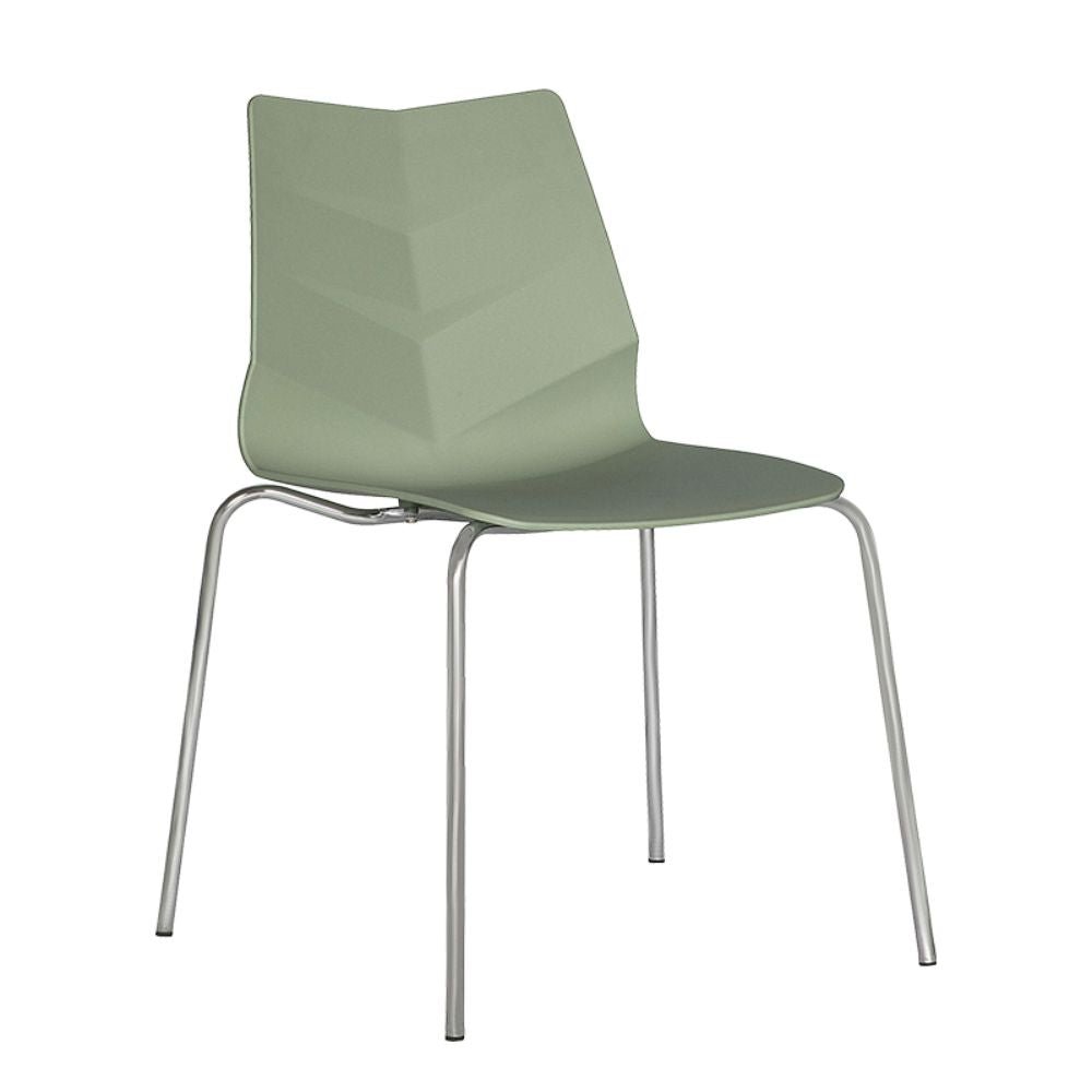 SILLA NOGAL BEAT ALBAR PL - 80 | Respaldo Asiento Polipropileno | 1 Sola Pieza | Protección UV | Estructura Metal | Regatón Antiderrapante | Exterior - PL - 80 - ALBAR - NOGAL BEAT - Sillas