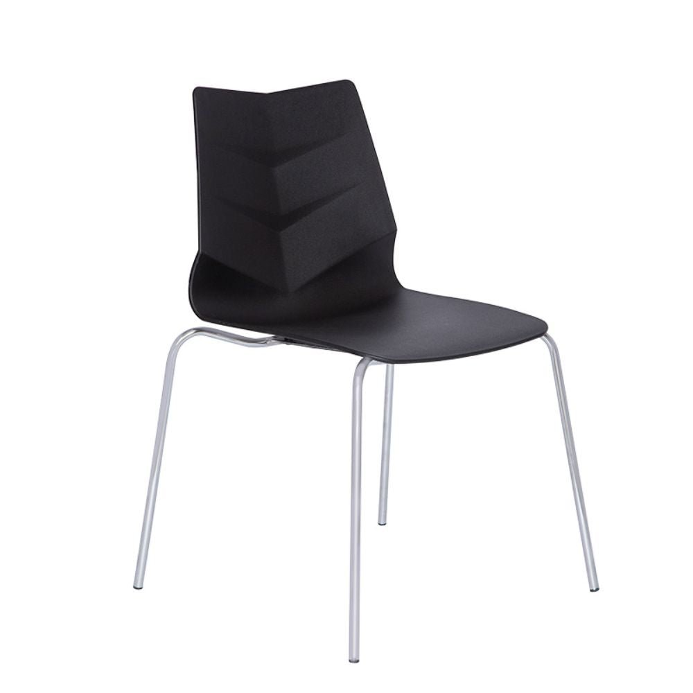SILLA NOGAL BEAT ALBAR PL - 80 | Respaldo Asiento Polipropileno | 1 Sola Pieza | Protección UV | Estructura Metal | Regatón Antiderrapante | Exterior - PL - 80 - ALBAR - NOGAL BEAT - Sillas