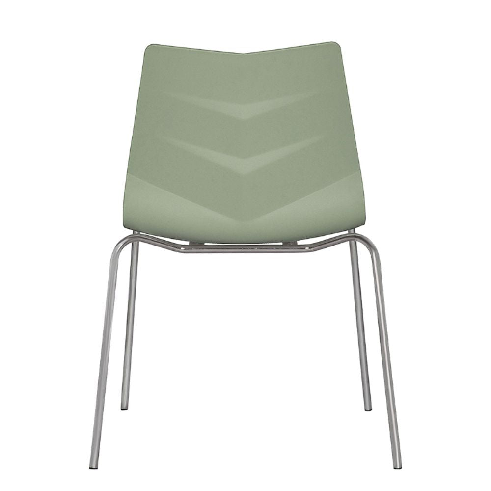 SILLA NOGAL BEAT ALBAR PL - 80 | Respaldo Asiento Polipropileno | 1 Sola Pieza | Protección UV | Estructura Metal | Regatón Antiderrapante | Exterior - PL - 80 - ALBAR - NOGAL BEAT - Sillas