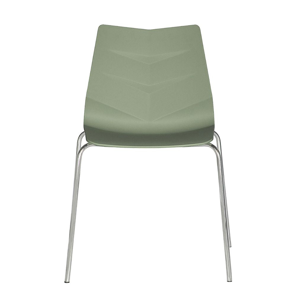 SILLA NOGAL BEAT ALBAR PL - 80 | Respaldo Asiento Polipropileno | 1 Sola Pieza | Protección UV | Estructura Metal | Regatón Antiderrapante | Exterior - PL - 80 - ALBAR - NOGAL BEAT - Sillas