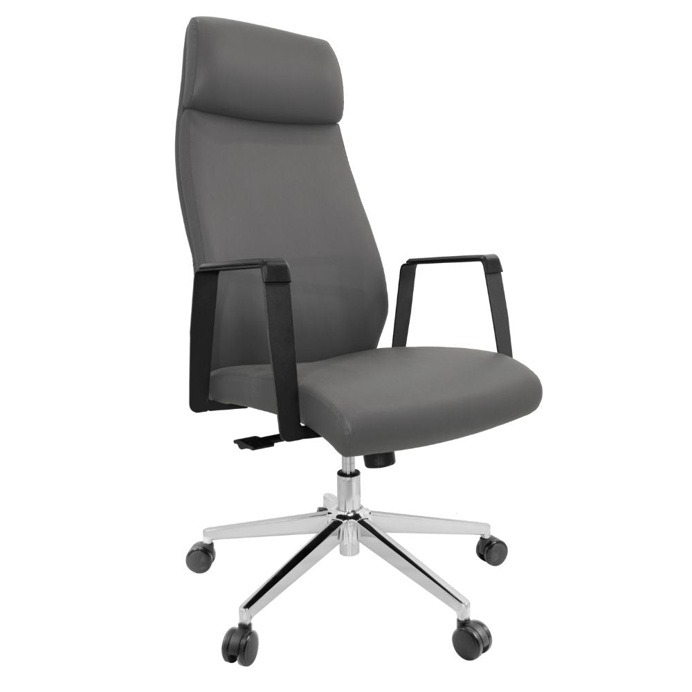 SILLA NOGAL BEAT E-10201G | Silla Directiva | Asiento Hule Espuma | Brazos Polipropileno | Base Metálica | Interior - E-10201G - GERSA - NOGAL BEAT - Sillas para oficina
