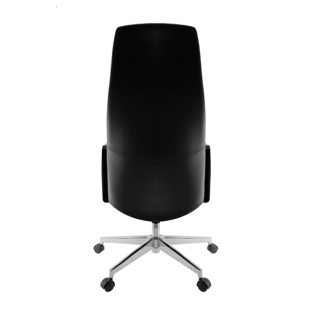 SILLA NOGAL BEAT E-10201N | Silla Directiva | Asiento Hule Espuma | Brazos Polipropileno | Base Metálica | Interior - E-10201N - GERSA - NOGAL BEAT - Sillas