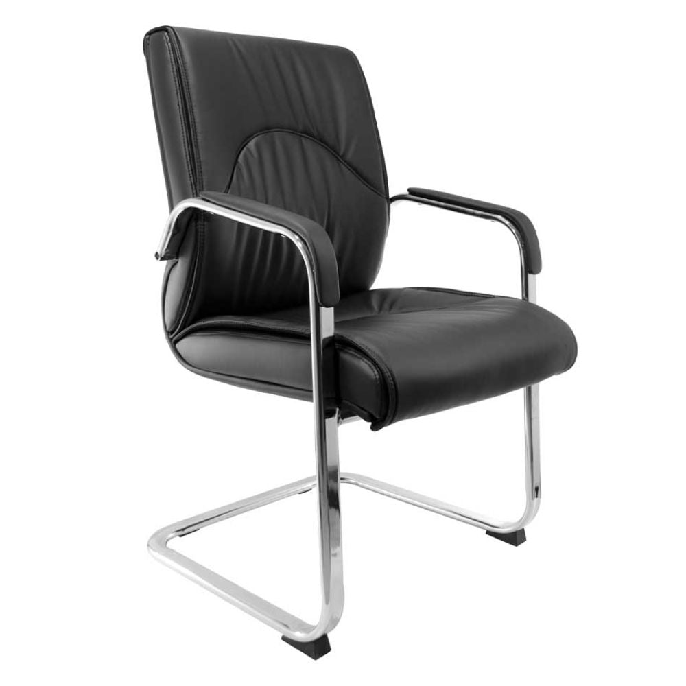 SILLA NOGAL BEAT E-2003 | Silla Directiva | Asiento Respaldo Cabecera Hule Espuma | Descansabrazos Aluminio | Base Metálica |Tapiz Vinipiel | Interior - E-2003 - GERSA - NOGAL BEAT - Sillas para oficina