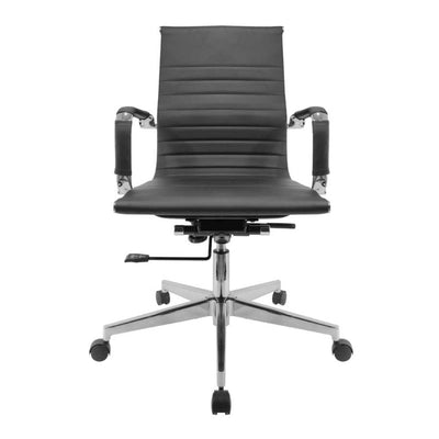 SILLA NOGAL BEAT E-3002 | Silla Directiva | Asiento Respaldo Hule Espuma | Descansabrazos Metálicos Vinipiel | Base Metal | Estructura Metálica | Interior - E-3002 - GERSA - NOGAL BEAT - Sillas para oficina