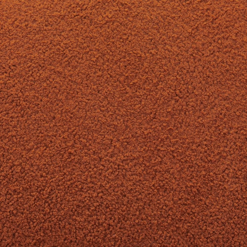 SILLA NOGAL BEAT MYANMAR | Silla Decorativa para Habitación Estudio | Base Acero Negro | Naranja | Estilo Piel de Oveja 100% Poliéster Madera Contrachapada | Interior - 109347 - Zuo - NOGAL BEAT - Sillas