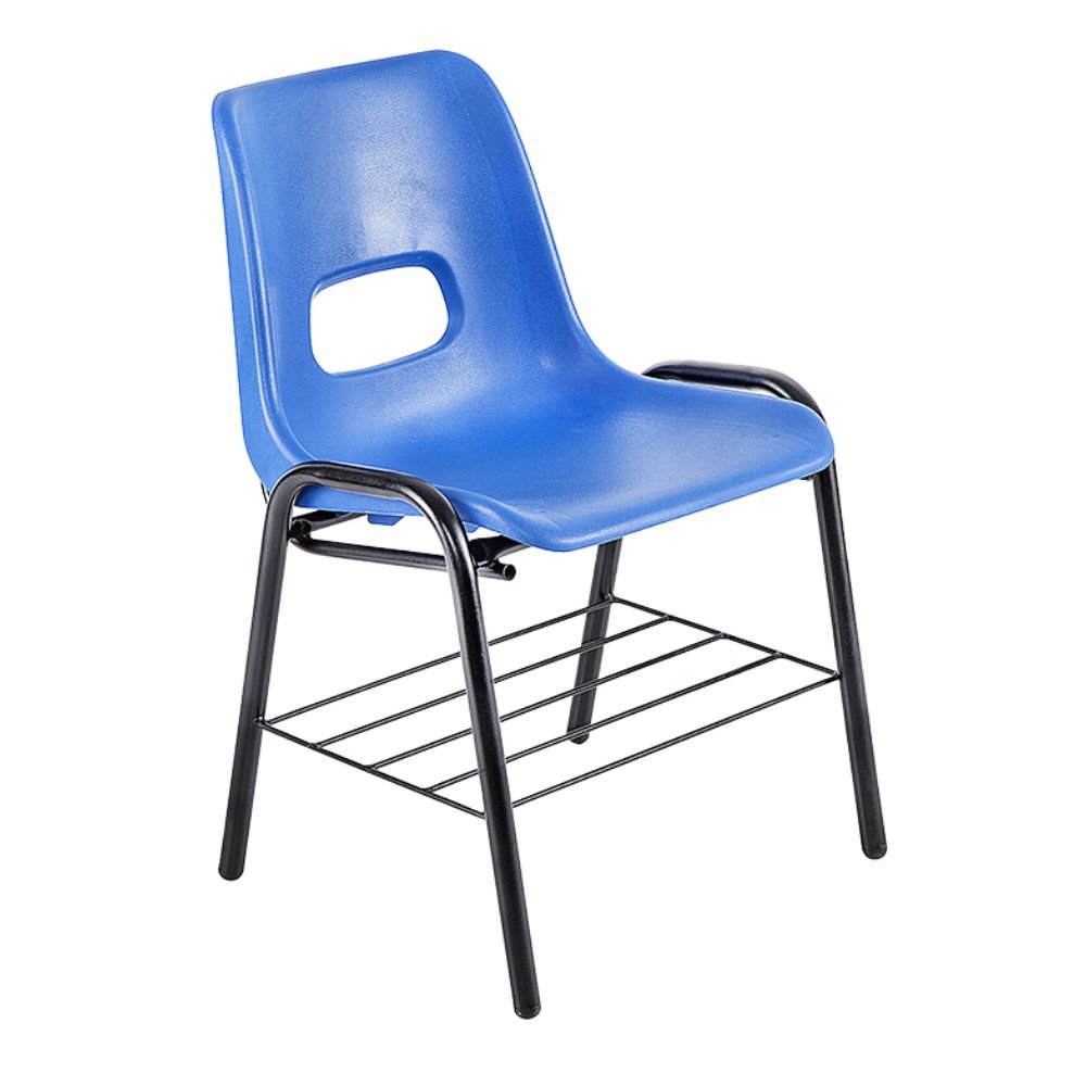 SILLA NOGAL BEAT PL - 13 | Silla Escolar para Instituciones | Estructura Tubular Pintada | Polipropileno | Interior - PL - 13 - ALBAR - NOGAL BEAT - silla