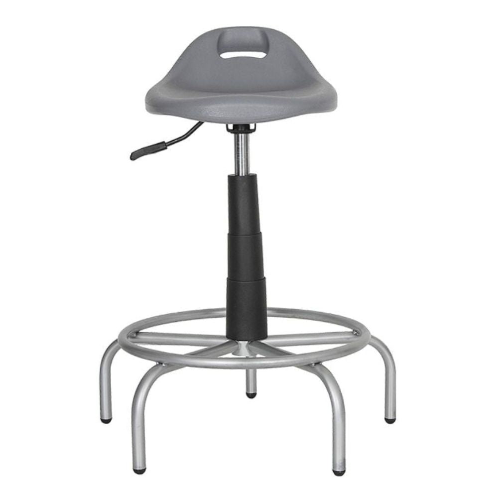 SILLA NOGAL BEAT SPIDER | Silla Secretarial para Oficina | Base Tubular | Polietileno | Interior - SPIDER - ALBAR - NOGAL BEAT - SIlla
