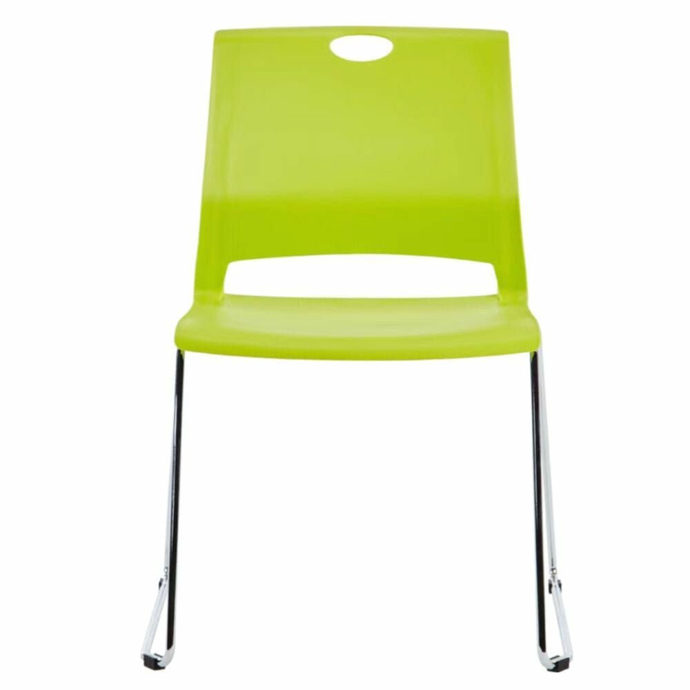 SILLA OFIK 1058 VOLT | Silla de Visita para Sala de Espera | Base Acero Cromado | Plástico | Interior - 1058 - OFIK - NOGAL BEAT - Sillas de oficina