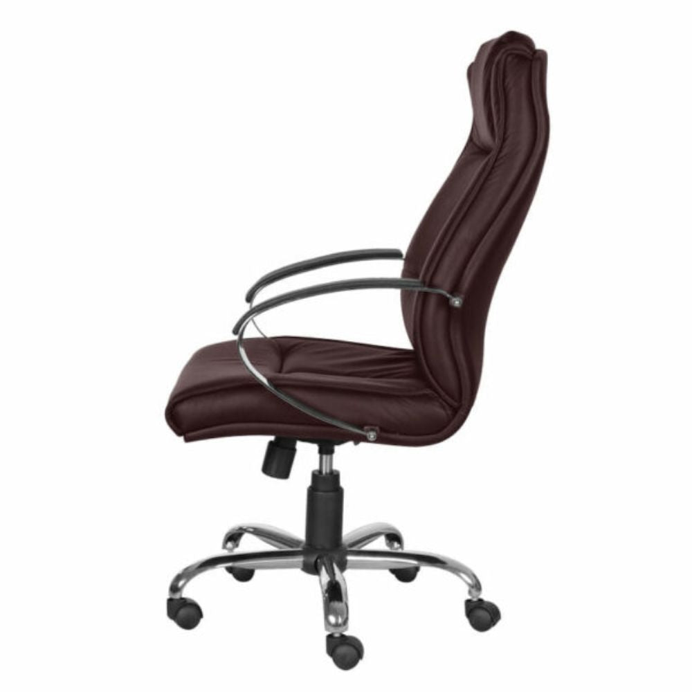 SILLA OFIK 373 KAHLO | Silla Ejecutiva para Oficina | Base Estrella | Piel en Áreas de Contacto | Interior - 373 - OFIK - NOGAL BEAT - Sillas de oficina