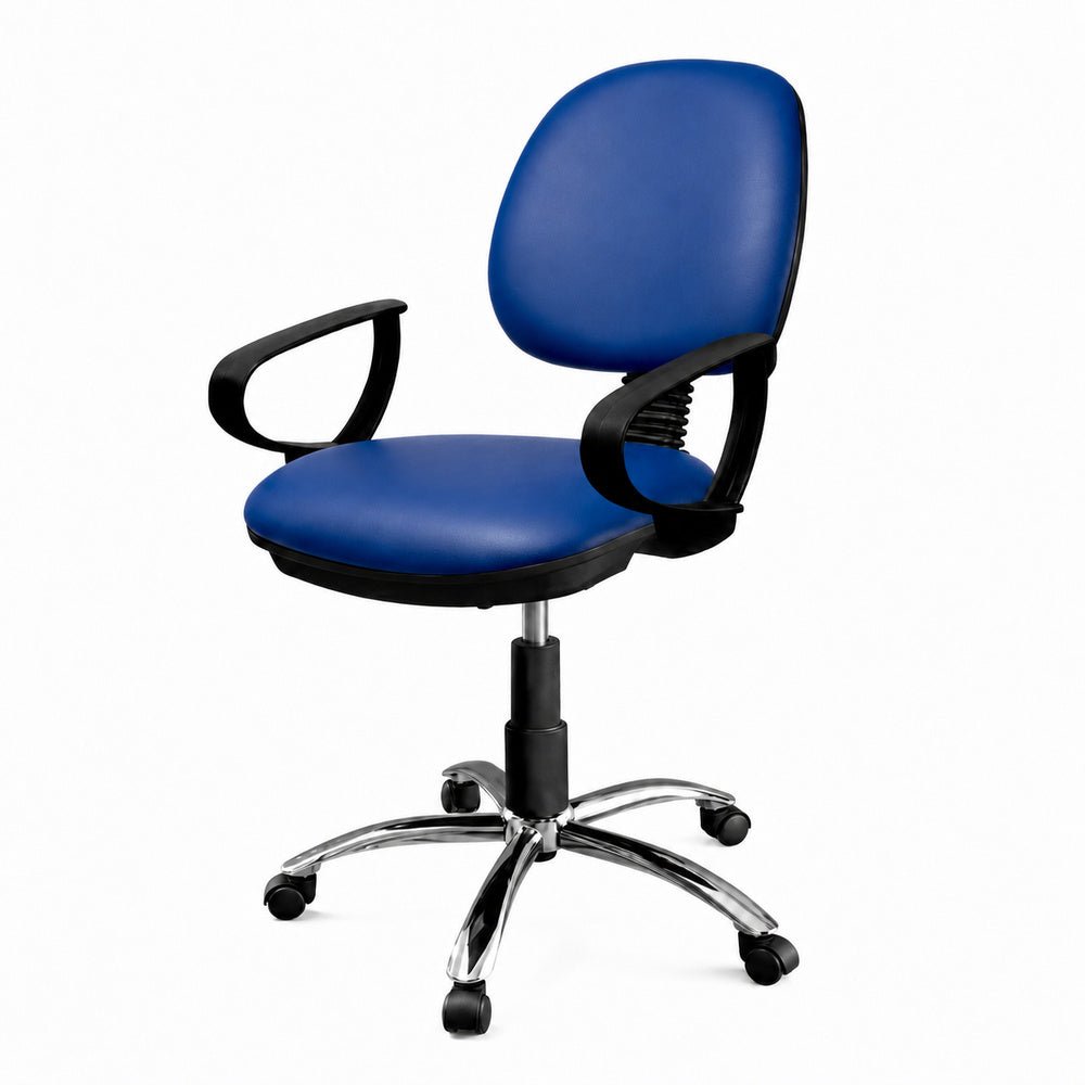 Silla Operativa de Área de Trabajo - GEBESA COMFORT - Varios Acabados - Mecanismo Sencillo - Brazos de Polipropileno - Base Cromada - GDC302MSPPBCTP - GEBESA - NOGAL BEAT - Silla Operativa