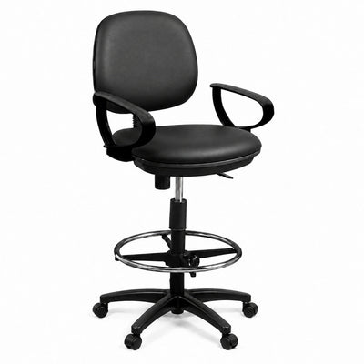 Silla Operativa de Cajero para Punto de Venta - GEBESA COMFORT - Varios Acabados - Brazos de Polipropileno - Con Ruedas - GDC304PPBRTP - GEBESA - NOGAL BEAT - Silla Operativa