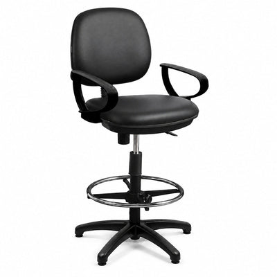 Silla Operativa de Cajero para Ventanilla Bancaria - GEBESA COMFORT - Varios Acabados - Brazos de Polipropileno - Base Fija - GDC304PPBFTP - GEBESA - NOGAL BEAT - Silla Operativa