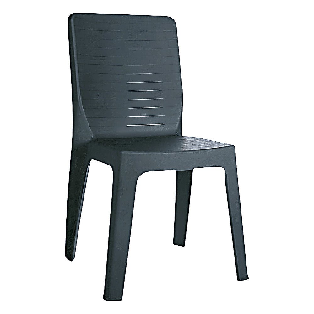 Silla para Cafetería y Comedor al Aire Libre - RESOL IRIS - Varios Colores - 4 Puntas Apilable y Protección UV - 00935 - Resol - NOGAL BEAT - Silla Comercial Exterior