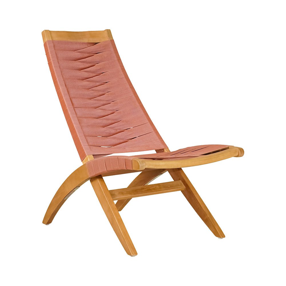 Silla para Hotel y Bistró - ZUO ROVA LOUNGE - Terracota - Asiento y Respaldo en Ratán Sintético Tejido - 704178 - Zuo - NOGAL BEAT - Silla de Terraza
