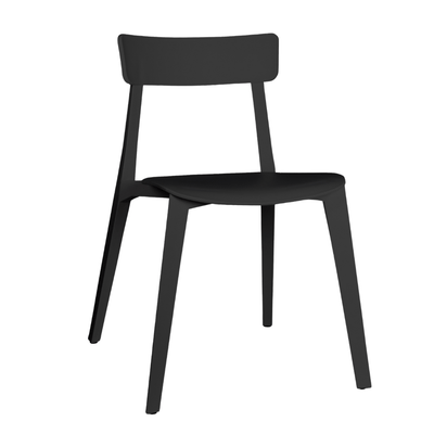 Silla para Terraza Resistente a Rayos UV - OFFIHO KIPALI OHV - 18 - Sin Brazos - Varios Colores - para Ambiente Salino - OHV - 18 - OFFIHO - NOGAL BEAT - Sillas