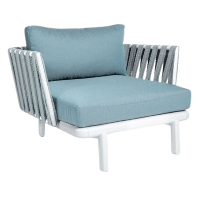 SILLA RESOL ANTHEA EASY CHAIR | Asiento para Sala de Estar | Estructura de Aluminio Lacado | Cojines y Tapizados Idóneos para Exterior | Interior + Exterior - 70247 - Resol - NOGAL BEAT - Sillon