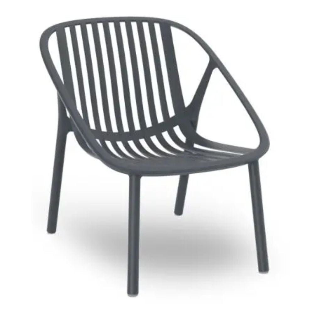 SILLA RESOL BINI LOUNGE | Silla Ocasional | Polipropileno | Fibra de Vidrio | Protección UV | Interior + Exterior - 05382 - Resol - NOGAL BEAT - Sillas
