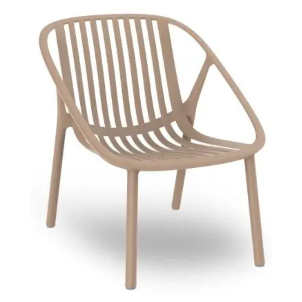 SILLA RESOL BINI LOUNGE | Silla Ocasional | Polipropileno | Fibra de Vidrio | Protección UV | Interior + Exterior - 05387 - Resol - NOGAL BEAT - Sillas