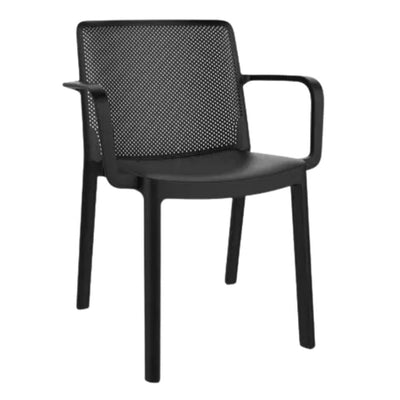 SILLA RESOL FRESH ARMCHAIR | Silla Ocasional para Cafetería Jardín | Inyectada en PP | Protección UV | Interior + Exterior - 03885 - Resol - NOGAL BEAT - silla