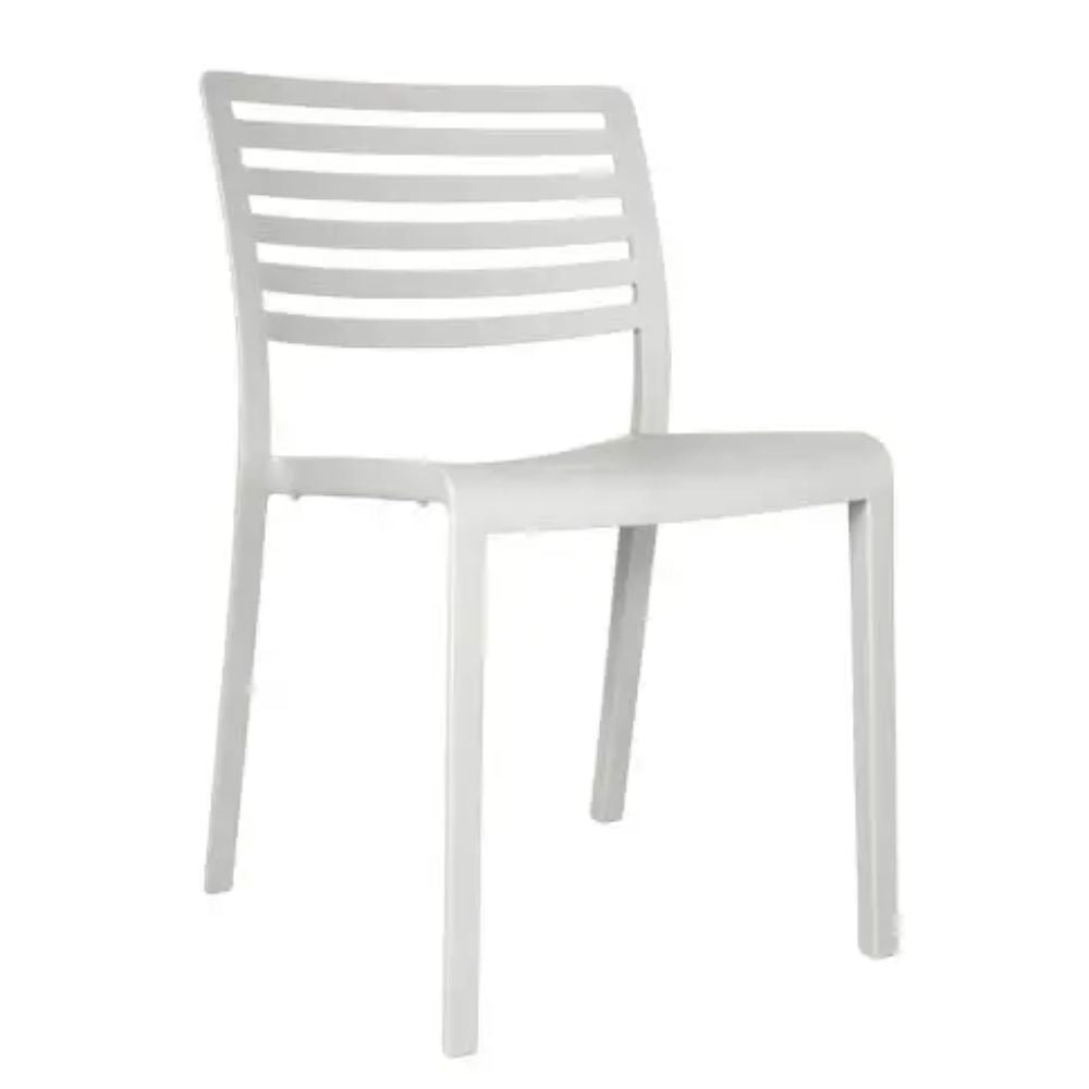 SILLA RESOL LAMA | Silla Ocasional | Fibra Vidrio | Polipropileno | Apilable | Protección UV | Interior + Exterior - 00865 - Resol - NOGAL BEAT - Sillas
