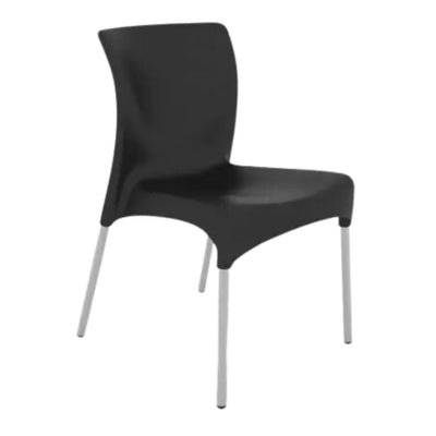 SILLA RESOL MOON | Silla Ocasional para Cafetería Jardín | Inyectado Polipropileno | Protección UV | Interior + Exterior - 03522 - Resol - NOGAL BEAT - silla