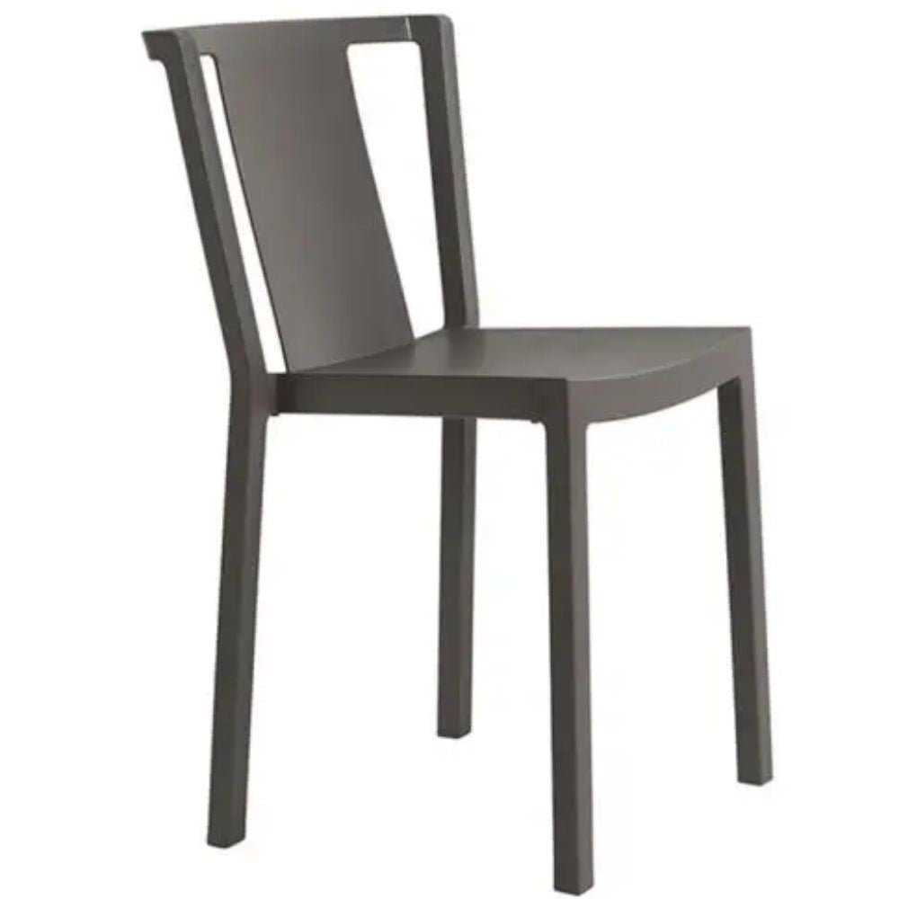 SILLA RESOL NEUTRA | SILLA OCASIONAL | Fibra Vidrio | Polipropileno | Apilable | Protección UV | Interior + Exterior - 01410 - Resol - NOGAL BEAT - Sillas