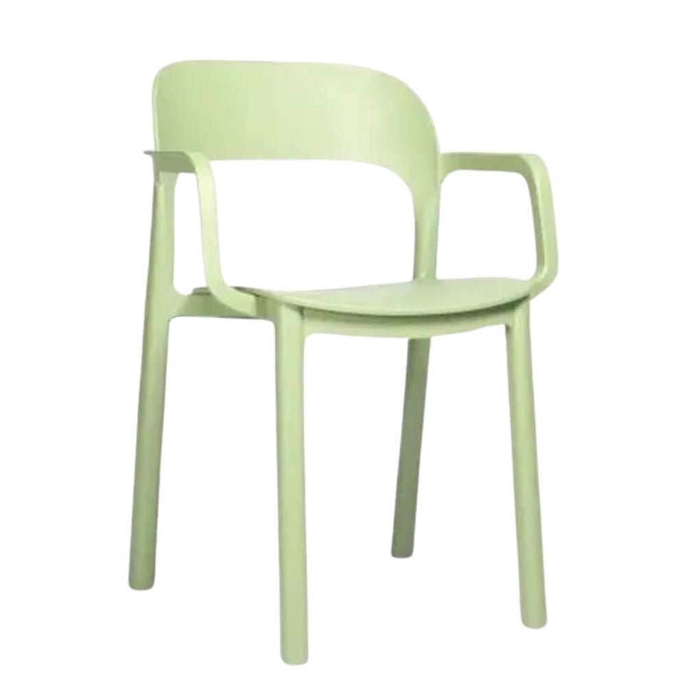 SILLA RESOL ONA ARMCHAIR RECYCLED | Silla Ocasional para Cafetería Jardín | Polipropileno | Reciclado y Reciclable | Protección UV | Interior + Exterior - 05567 - Resol - NOGAL BEAT - silla