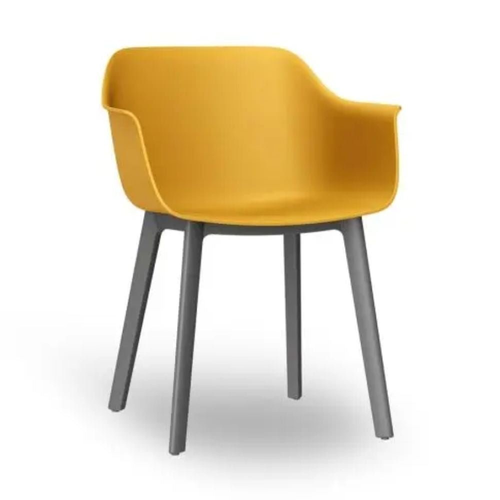 SILLA RESOL SHAPE CLICK | Silla Ocasional Decorativa | Polipropileno | Fibra Vidrio | 4 Patas | Interior + Exterior - 05193 - Resol - NOGAL BEAT - Sillas