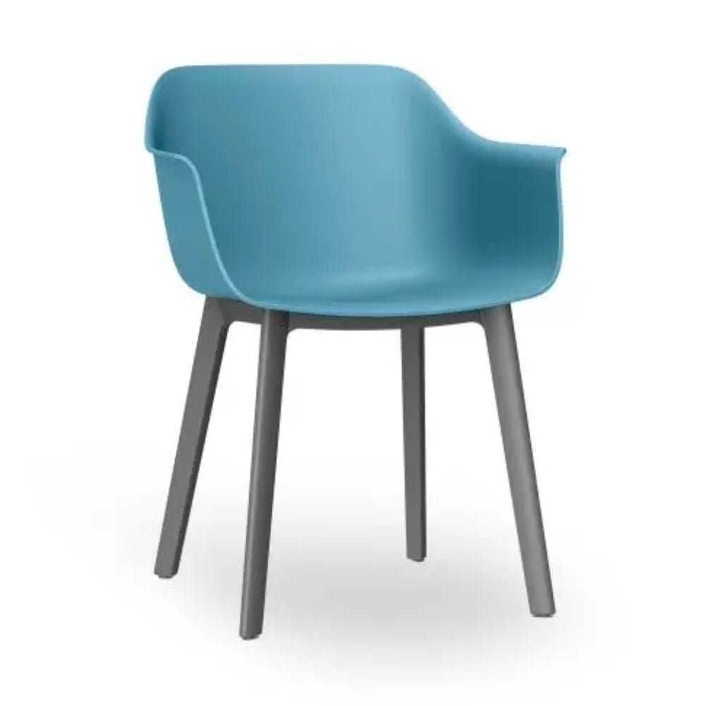 SILLA RESOL SHAPE CLICK | Silla Ocasional Decorativa | Polipropileno | Fibra Vidrio | 4 Patas | Interior + Exterior - 05192 - Resol - NOGAL BEAT - Sillas