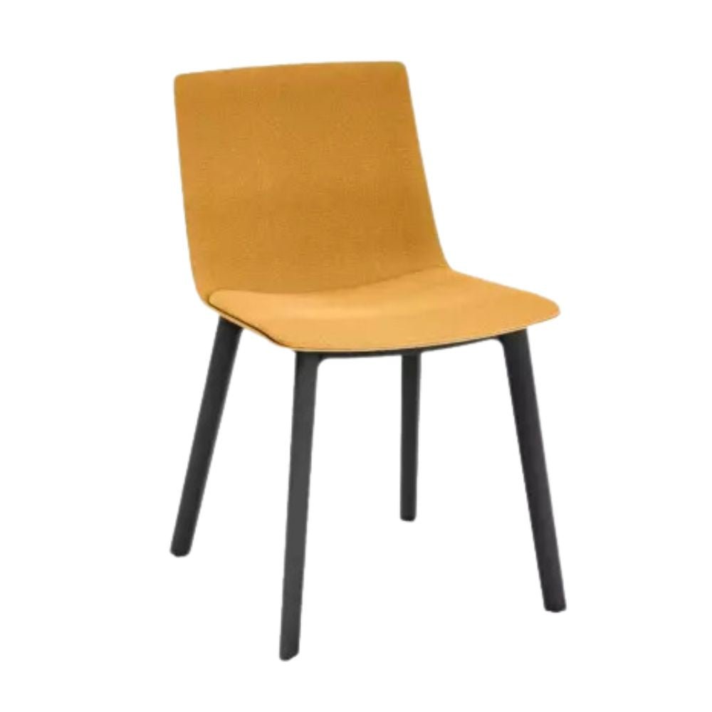 SILLA RESOL SKIN CLICK FULLY UPHOLSTERED | Silla Ocasional para Comedor | Inyectado en Polipropileno | Tapizado | Interior - 85932 + 62057 - Resol - NOGAL BEAT - silla