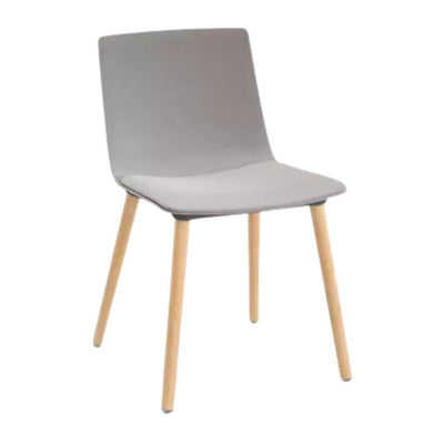SILLA RESOL SKIN MADERA FULLY UPHOLSTERED | Silla Ocasional para Comedor | Inyectado en Polipropileno | Tapizado Patas Madera | Interior - 85967 + CSE02 - Resol - NOGAL BEAT - silla