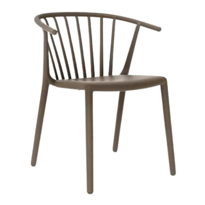 SILLA RESOL WOODY | Silla Ocasional | Fibra Vidrio | Polipropileno | Apilable | Protección UV | Interior + Exterior - 04149 - Resol - NOGAL BEAT - Sillas