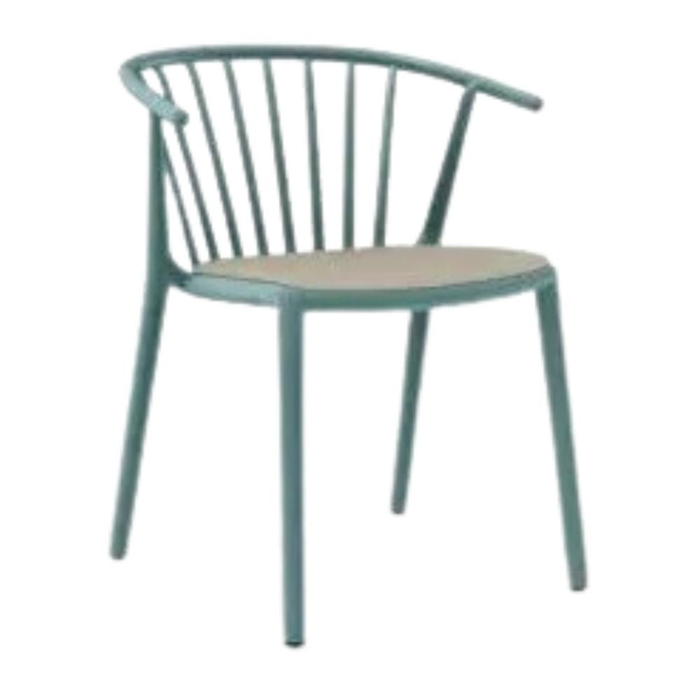 SILLA RESOL WOODY UPHOLSTERED SEAT PAD | Silla Ocasional | No Apilable | Espuma Secado Rápido | Interior + Exterior - 86554 - Resol - NOGAL BEAT - Sillas