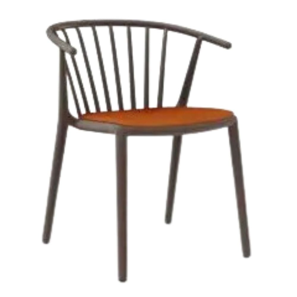 SILLA RESOL WOODY UPHOLSTERED SEAT PAD | Silla Ocasional | No Apilable | Espuma Secado Rápido | Interior + Exterior - 86552 - Resol - NOGAL BEAT - Sillas