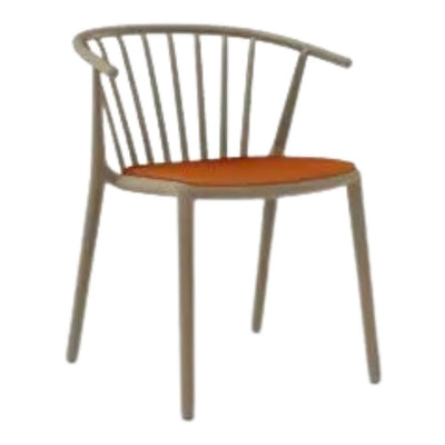 SILLA RESOL WOODY UPHOLSTERED SEAT PAD | Silla Ocasional | No Apilable | Espuma Secado Rápido | Interior + Exterior - 86552 - Resol - NOGAL BEAT - Sillas