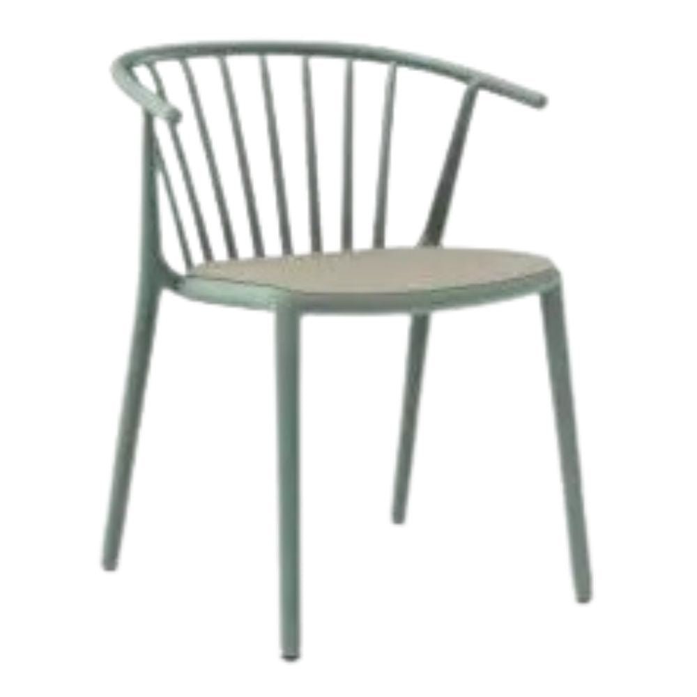 SILLA RESOL WOODY UPHOLSTERED SEAT PAD | Silla Ocasional | No Apilable | Espuma Secado Rápido | Interior + Exterior - 86553 - Resol - NOGAL BEAT - Sillas