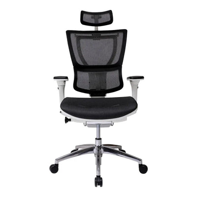 Sillón de Oficina Ejecutivo Respaldo Alto con Cabecera Ajustable - VERSA ALTUS STELLA PLUS - Estructura Aluminio - Asiento y Respaldo en Malla con Soporte Lumbar - AL-2512 - VERSA - NOGAL BEAT - Silla Ejecutiva