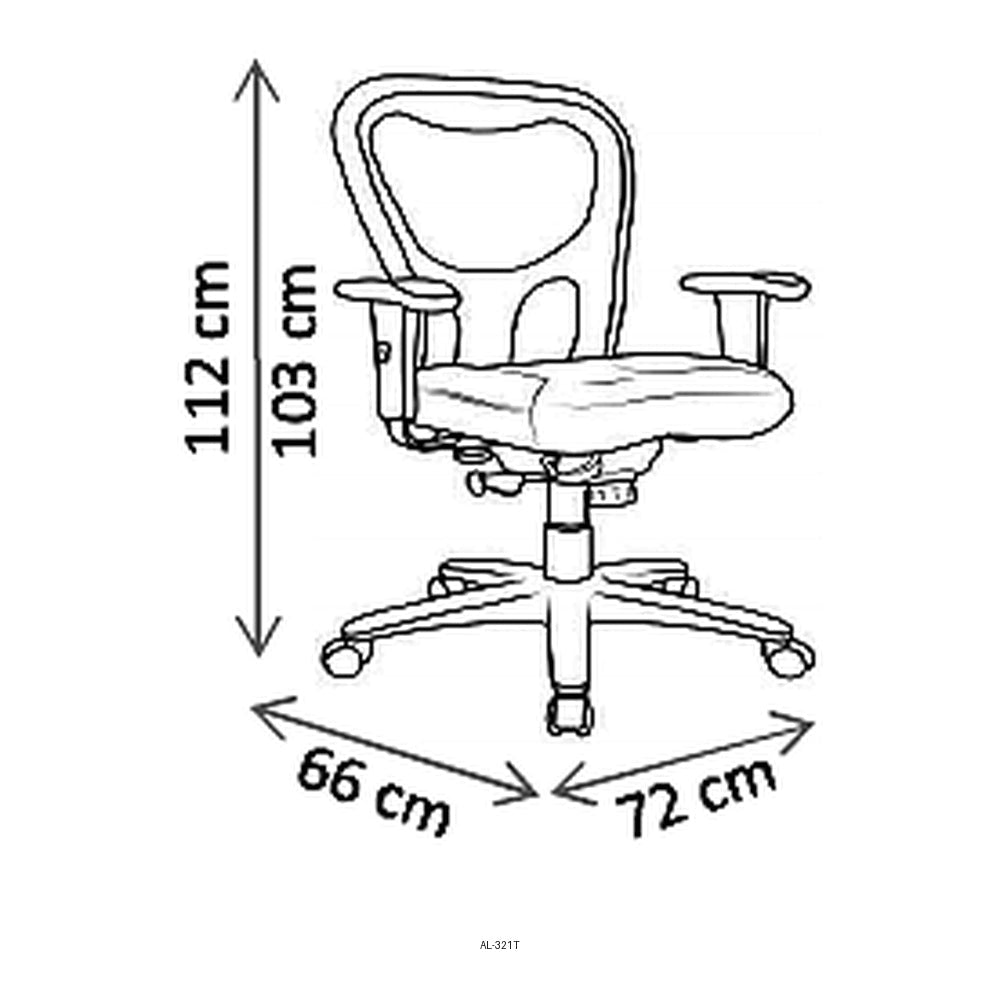 Sillón de Oficina Ejecutivo Respaldo Alto - VERSA ALTUS FREEDOM - Estructura Aluminio - Asiento Tapizado en Tela Pu 60kg/m3 Retardante - AL-321T - VERSA - NOGAL BEAT - Silla Ejecutiva