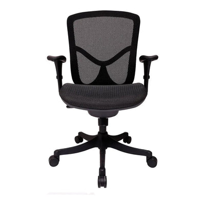 Sillón de Oficina Ejecutivo Respaldo Medio - VERSA ALTUS MIURA - Estructura Aluminio - Asiento y Respaldo en Malla con Soporte Lumbar - AL-268 - VERSA - NOGAL BEAT - Silla Ejecutiva