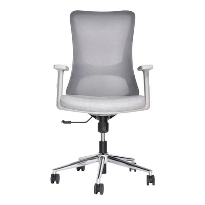 Sillón de Oficina Ejecutivo - VERSA ALTUS LUMINA - Estructura Aluminio - Asiento Tapizado y Respaldo con Soporte Lumbar Ajustable - AL-2630 - VERSA - NOGAL BEAT - Silla Ejecutiva