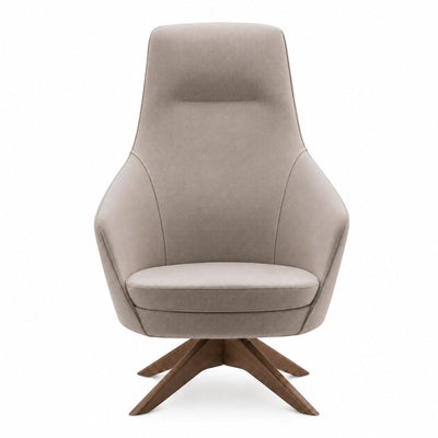 Sillón de recepción 1 plaza Labenze Nora tapizado con respaldo alto y descansabrazos