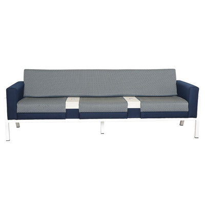 SILLÓN NOGAL BEAT ATENAS 3P | Sillón para Sala de Estar | Base Tubular Cuadrada Pintada | Tapiz Hule Espuma | Interior - ATENAS 3P - ALBAR - NOGAL BEAT - Sillon