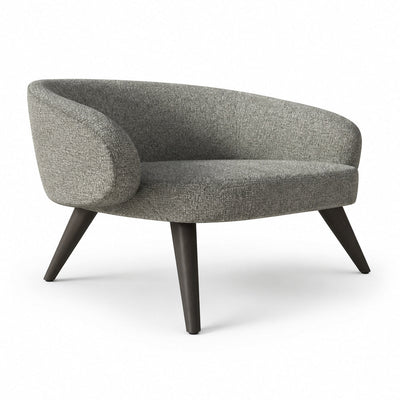 Sillón Ocasional Lounge para Recepción - VERSA OFFSET - Varios Colores - Tapizado con Espuma de Alta Densidad y Base Metálica en Pintura Epóxica - AL-3043 - VERSA - NOGAL BEAT - Sillón Ocasional