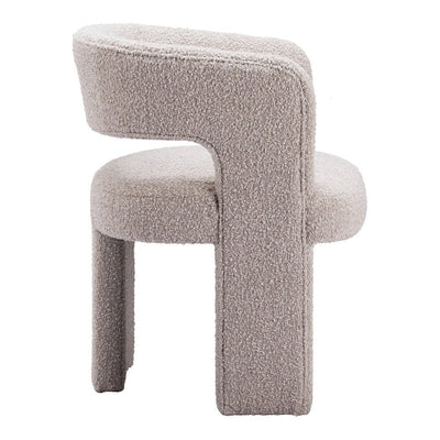 Sillón Ocasional para Lounge - ZUO JAVA - Beige Arena - Asiento y Respaldo Tapizados en Tela Tipo Borrego - 109989 - Zuo - NOGAL BEAT - Sillón Ocasional