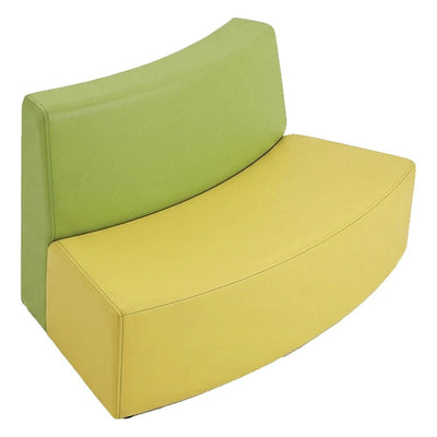 Sofá Curvo Externo para Área de Descanso - GEBESA FOMCORE ARMLESS - Frente 103 cm - Alto 58 cm - Tapizado - GFCA109412023 - GEBESA - NOGAL BEAT - Sillón Ocasional