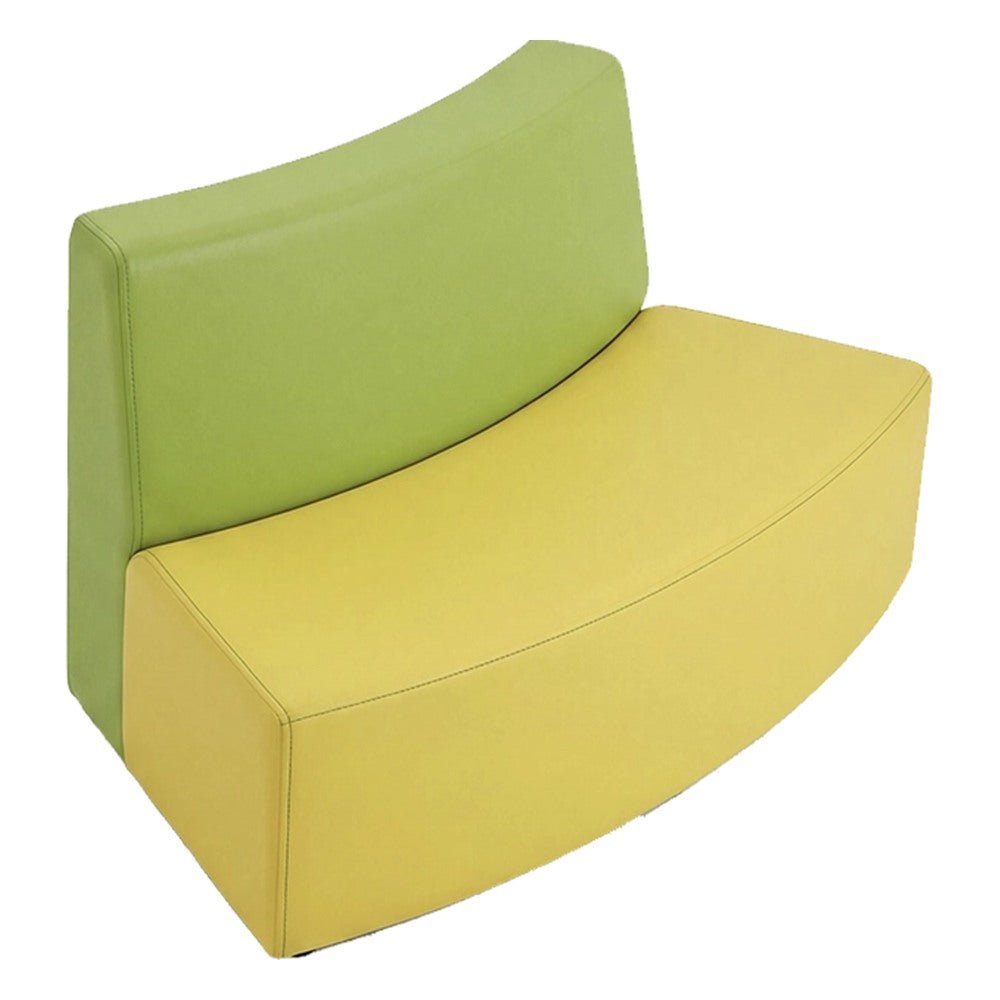 Sofá Curvo Externo para Sala de Espera - GEBESA FOMCORE ARMLESS - Frente 125 cm - Alto 68 cm - Tapizado - GFCA109502327 - GEBESA - NOGAL BEAT - Sillón Ocasional